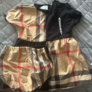 Infant Burberry Dress with diaper cover